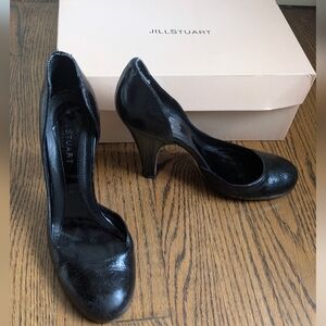 Vintage Y2K Jill Stuart Leather Block Pumps With Box Size 38, US8